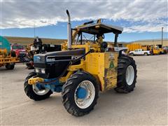 1994 Ford 6640 MFWD Tractor W/Sideboom Mower 