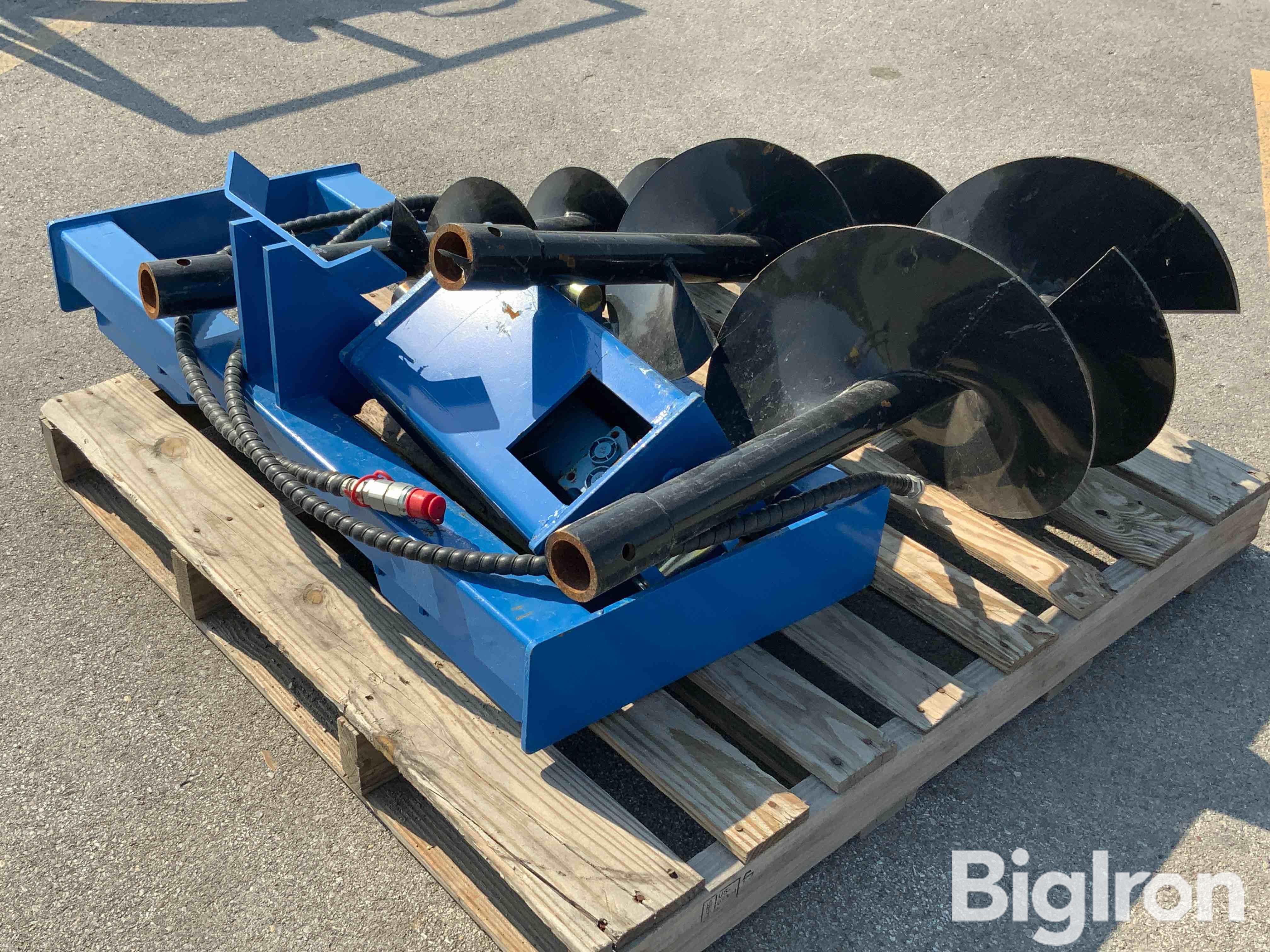 Skid Steer Post Hole Digger w/ 3 Augers 