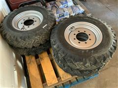 7.50-16 Skid Steer Mud/Snow Tires & Rims 