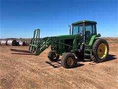 2000 John Deere 7710 2WD Tractor W/Loader 