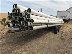 Irrigation Pipe W/pipe Trailer 