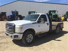 2011 Ford F250 XLT Super Duty 4x4 Flatbed Pickup 