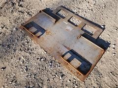 2021 Heavy Duty Universal Skid Steer Mounting Plate 