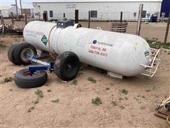 1976 Anhydrous 1000-Gal Tank W/Axle Beam & Tires 