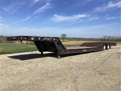 1987 Trail King 1848-1350 T/A Fixed Neck Lowboy W/Hyd Tail Section & Winch 
