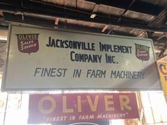 Oliver Jacksonville Implement Co Sign 