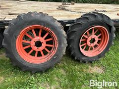 Allis-Chalmers 13.6-28 Tires W/28" Spoked Wheels 