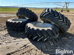 Goodyear 650/65R42 Sprayer Flotation Tires On Titan Rims 