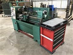 Central Machinery GH-1440A T40576 Metal Lathe W/Tools & Fittings 