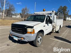 1999 Ford Super Duty F550 2WD Service Truck W/Knuckle Boom 