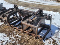 Skid Steer 6' Grapple Bucket Attachment 