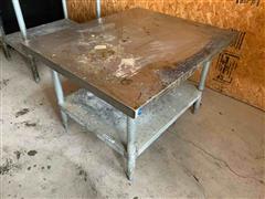 Stainless Steel Prep Table 