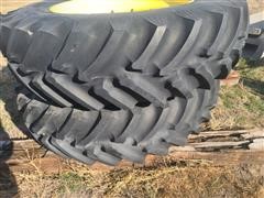 Titan High Traction 18.4R 42 Radial Tires & Rims 