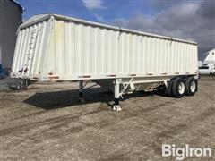 1993 Jet 30' Hopper Bottom T/A Steel Grain Trailer 