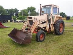 1970 Case 1070 2WD Tractor W/Great Bend 800 Loader 