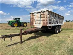 1989 Homemade T/A End Dump Grain Trailer 