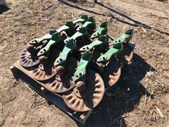 John Deere No-Till Planter Coulters W/ Mounting Brackets 