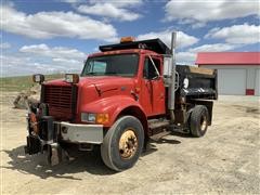 1999 International 4900 Dump Truck W/Plow 