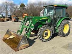 2009 John Deere 5083E MFWD Tractor W/Loader 