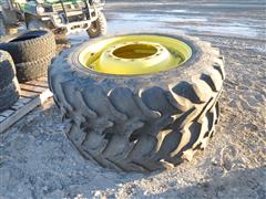 Goodyear 380/85R34 Tires On John Deere 12-bolt Wheels (BID PER UNIT) 