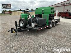 2019 MMLJ T/A Trailer W/Rotair D185T Dustless Sand Blaster 