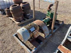 North American Electric National Oilwell Skid Mounted Electric Motor/Pump 