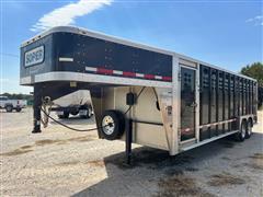 2020 Wilson PSGN-9024T 24' T/A Aluminum Livestock Trailer 