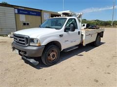 2004 Ford F450 4x4 Flatbed Service Truck 