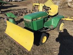 1991 John Deere 316 Garden Tractor W/Attachments 