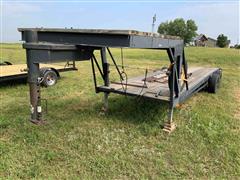 2013 Shop Built Gooseneck T/A Flatbed Trailer 