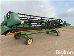 2000 John Deere 925F Platform Header W/Header Trailer 