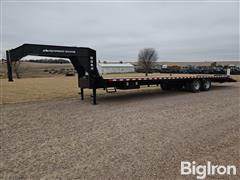 2024 Industrias America G35R 35' T/A Gooseneck Flatbed Trailer 