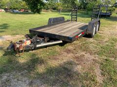 1986 T/A Homemade Flatbed Trailer 
