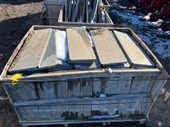 (5) Crates Of Metal Shelving 