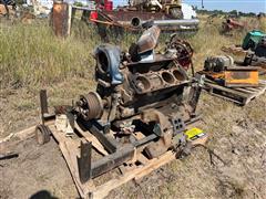 Ford 534 Gas Engine, Gear & Stand 