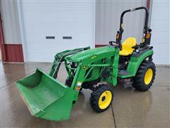 2019 John Deere 2038R MFWD Tractor W/Loader 