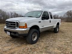 1999 Ford F250 Super Duty 4x4 Extended Cab Diesel Pickup 