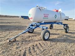 Chemitrol 1000-Gallon Anhydrous Ammonia Tank & Trailer 