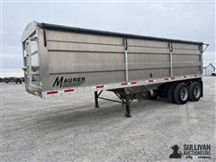 2016 Maurer 28' T/A Hopper Bottom Trailer 