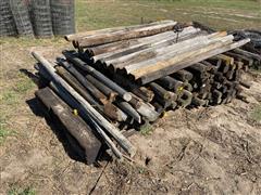 Creosote Posts & Barbed Wire 