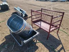 Behlen Sheep And Goat Feeder And Other Items 