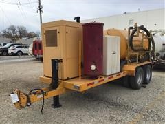 2007 Vac-Tron PMD850SDT Industrial Vacuum Excavator W/Vac-Tron T/A Flatbed Trailer 