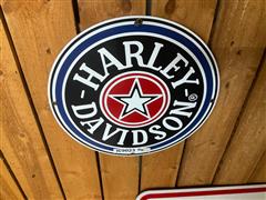 Harley Davidson Round Sign 