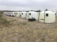 Poly Dome Calf Huts 