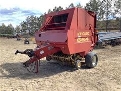 1998 New Holland 664 Round Baler 