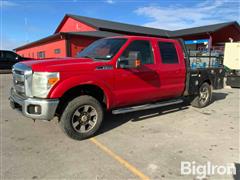 2012 Ford F250 Lariat Super Duty 4WD 4-Dr Flatbed Pickup 