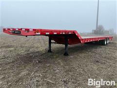 1999 Dynaweld 49’ T/A Fixed Neck Lowboy Trailer W/Hydraulic Beaver Tail 