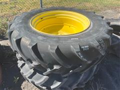 Firestone 420/85R34 Tires W/John Deere Rims 