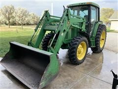 1994 John Deere 6400 MFWD Tractor W/Loader 