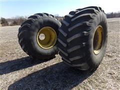 John Deere 900/60R32 Combine Tires On Rims 